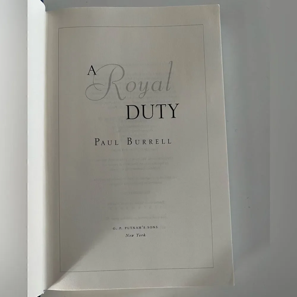 A Royal Duty by Paul Burrell Princess Diana’s Butler